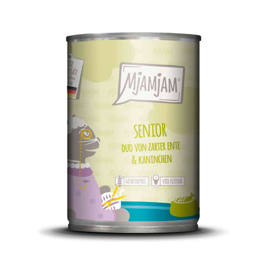 MjAMjAM Cat - Leckere Mahlzeiten Senior Duo Dose 6x400g