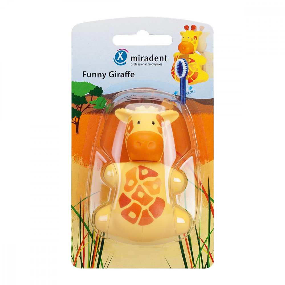 Miradent ZahnbÃ¼rstenhalter Funny Snapper Giraffe