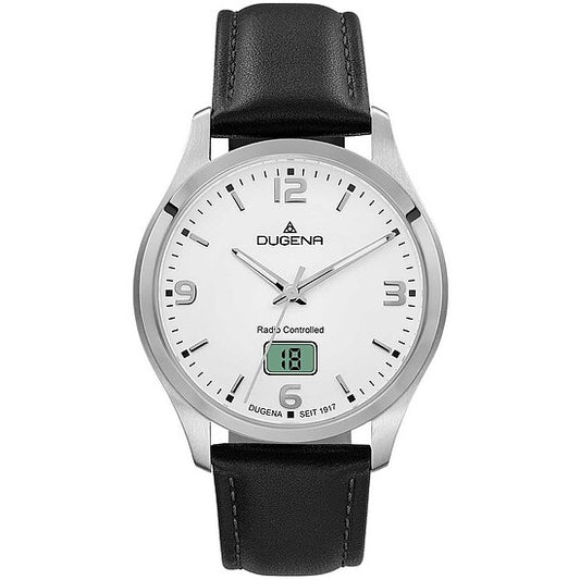 Dugena Herrenfunkuhr der Uhrenserie Tresor Funk Edelstahl, Ref.Nr. 4460861