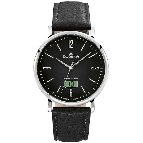 Dugena Herrenfunkuhr der Uhrenserie Mondo Funk Edelstahl, Ref.Nr. 4460844
