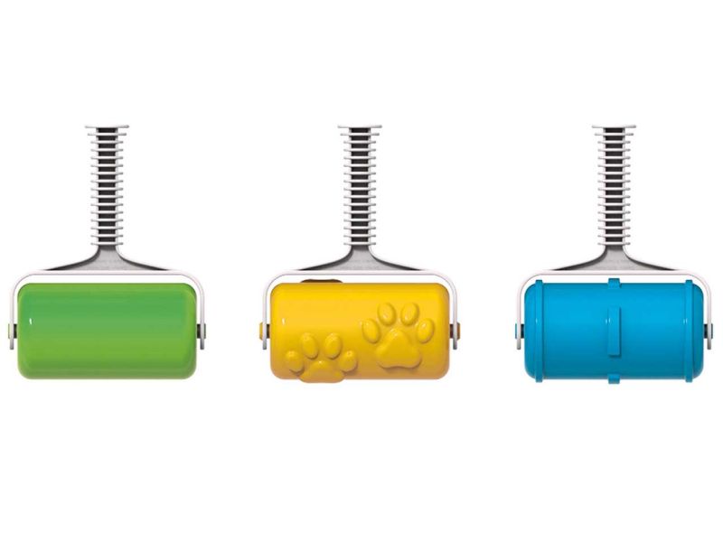 dantoy Classic Musterwalze, blau, grün und gelb, 3-tlg. Set