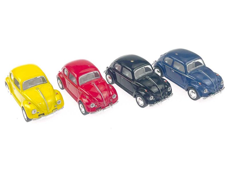goki Volkswagen Käfer (1967) mit Rückzugmotor, Maßstab 1:64, Farbe frei wählbar