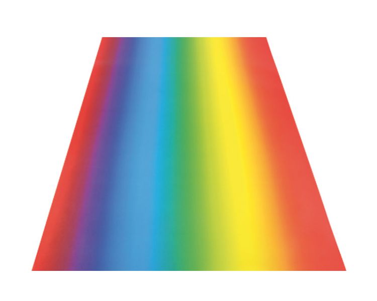 Folia Transparentpapier »Regenbogen«, 50 x 70 cm, 25 Bogen