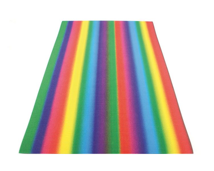 Folia Wellpappe »Regenbogen«, 50 x 70 cm, 10 Bogen