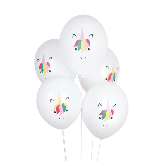 Einhorn Luftballons weiß