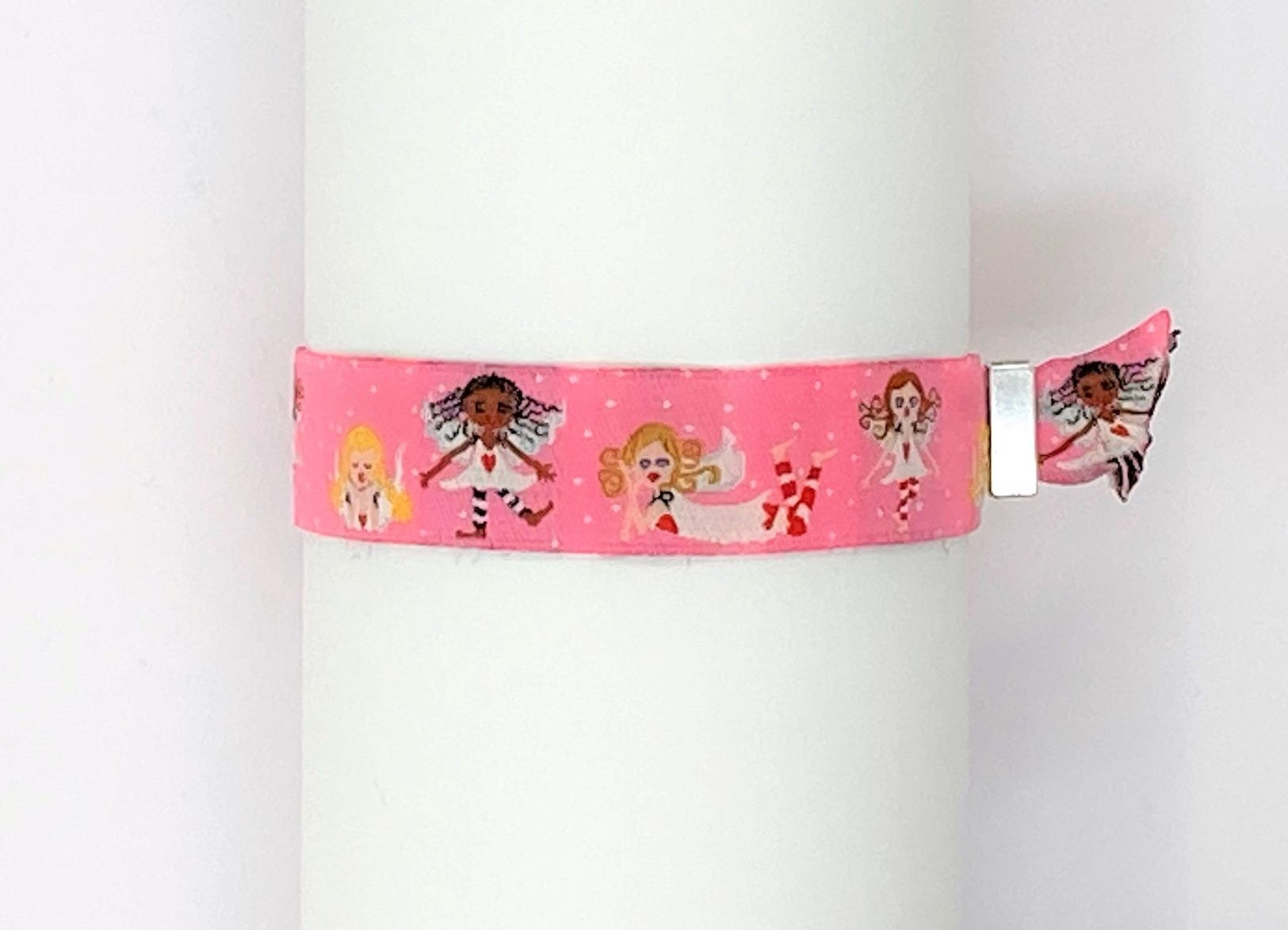 Einlassband rosa Engel