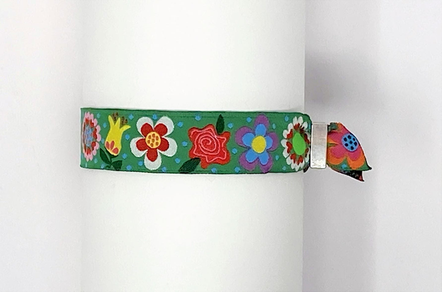 Einlassband Blumen bunt