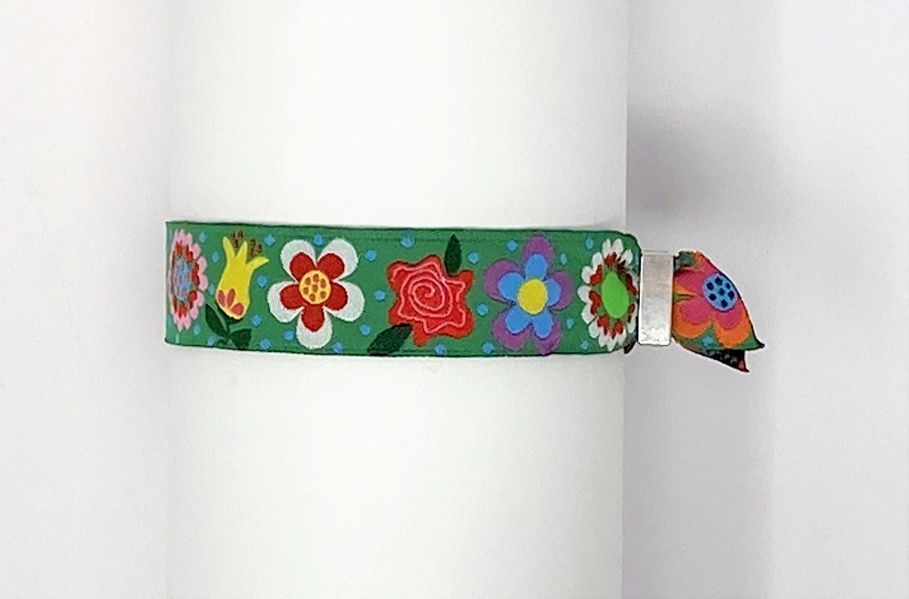 Einlassband Blumen bunt