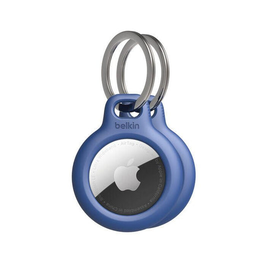 Belkin Secure Holder mit Schlüsselanhänger für AirTag (2er Pack), blau