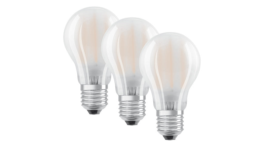 OSRAM 3er-Set LED PROMO 6,5-W-Filament-LED-Lampe E27, warmweiß, matt