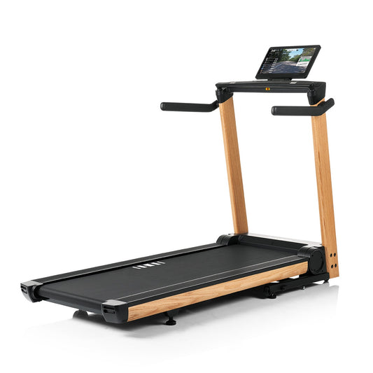 Laufband Q. VADIS 12.0 NorsK | Eichenholz | 15.6"" Touchscreen | Vertikal klappbar, Laufbänder, Fitness , Ausdauer - Kinomap Live Routen von HAMMER