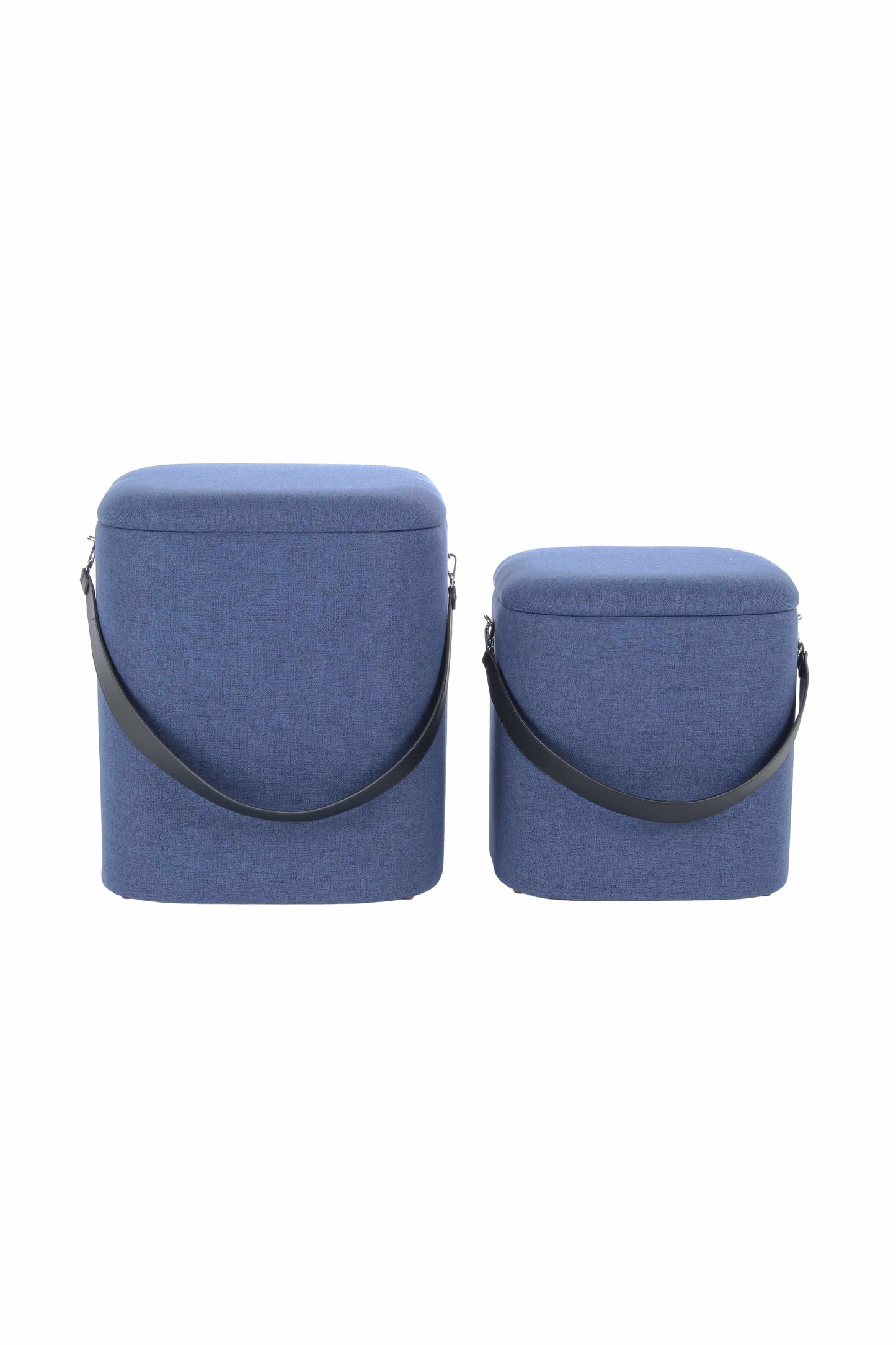 Hocker Arabella 225 2er-Set Blau / Schwarz