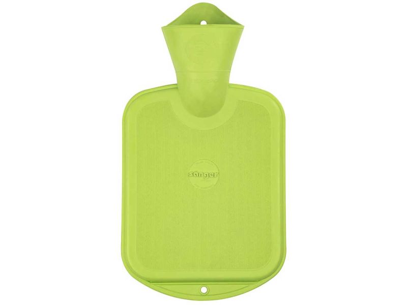 Sänger Wärmflasche, FSC-Gummi, beidseitig glatt, grün