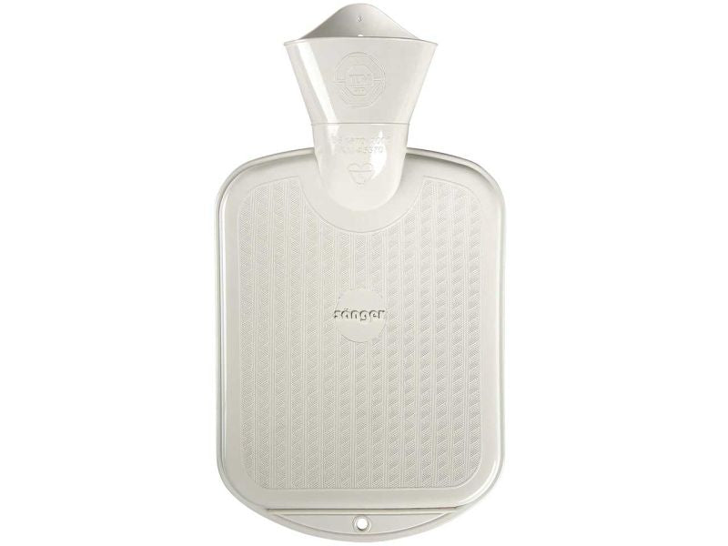 Sänger Wärmflasche, FSC-Gummi, beidseitig glatt, weiß