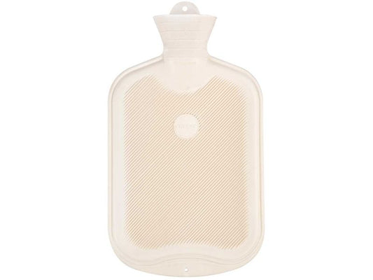 Sänger Wärmflasche, FSC-Gummi, einseitig mit Lamellen, weiß