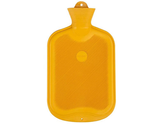 Sänger Wärmflasche, FSC-Gummi, einseitig mit Lamellen, gelb
