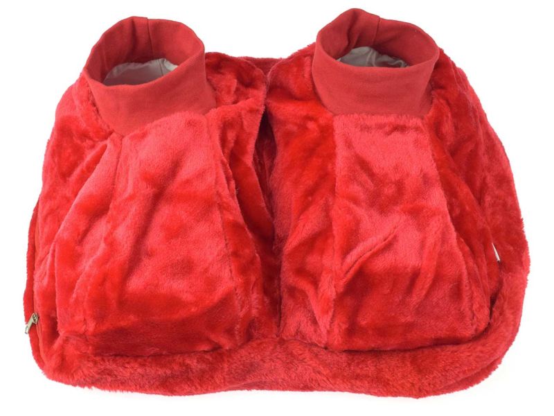 Sänger Fußwärmer mit Wärmflasche, rot