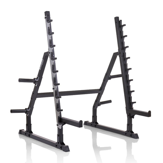 Squat Rack, Langhantelablage RA80, Home Gym, Hantelablage, Stahlkonstruktion, Belastbarkeit 250Kg, Scheibenablagen, Krafttraining HAMMER MAXIMUM