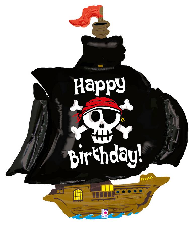 Folienballon Piratenschiff