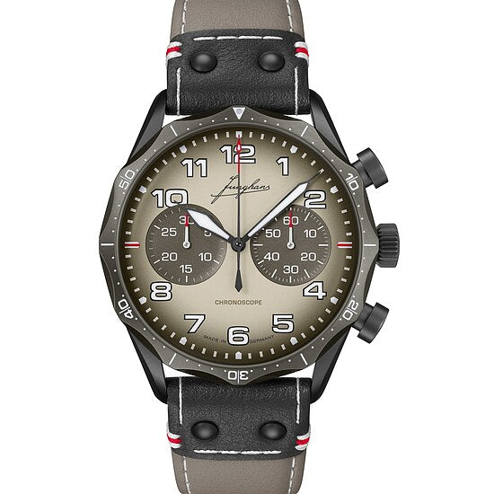 Junghans Uhren-Kollektion Meister Pilot Chronoscope Desert 27339800