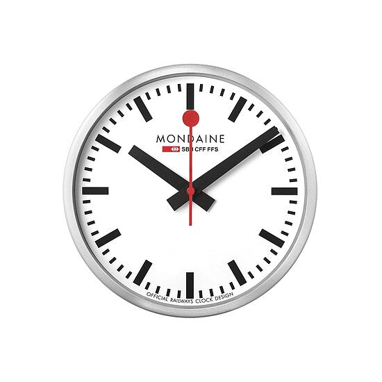 Mondaine Wall Clock stop2go Official Swiss Railways MSM.25S11