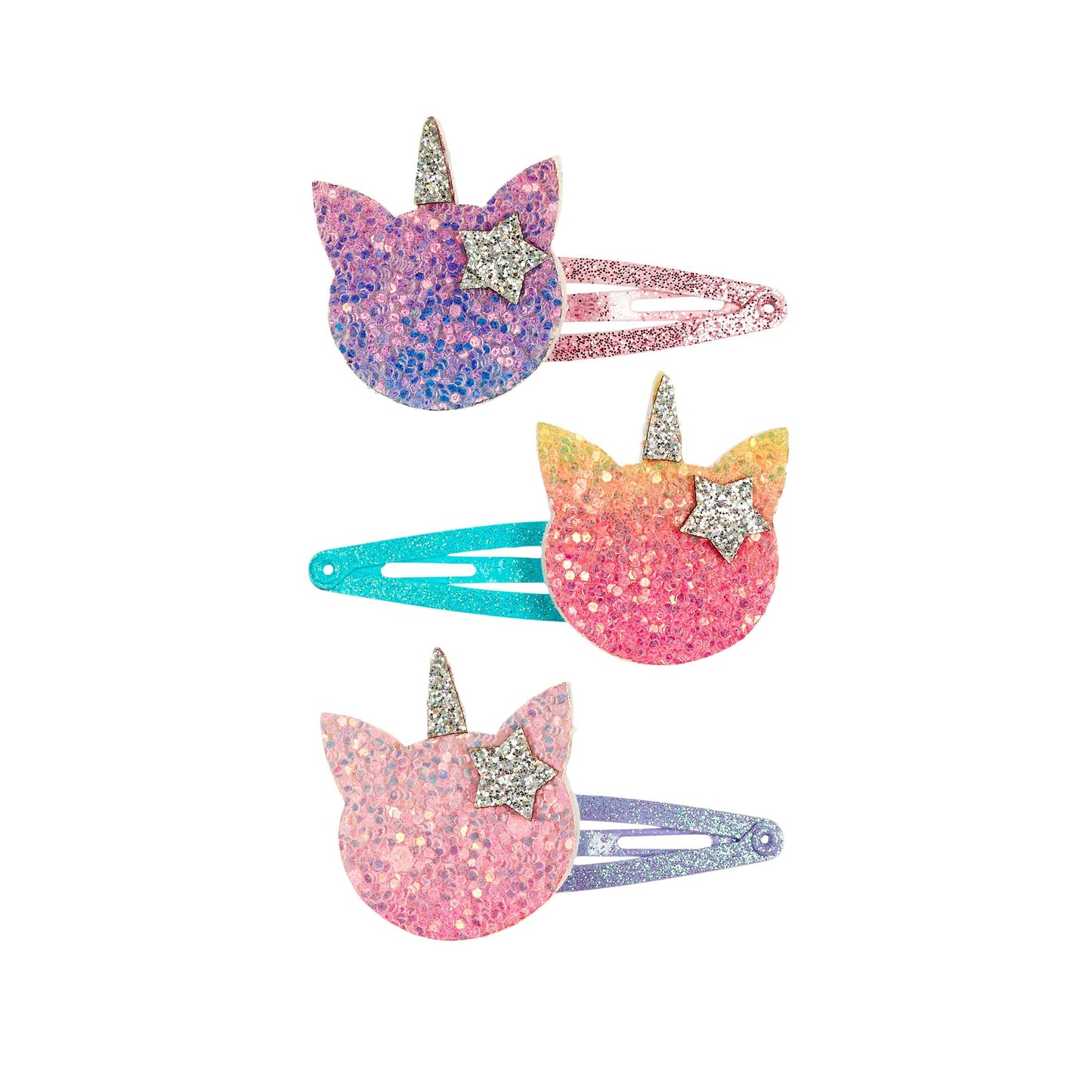 Haarspangen Einhorn Regenbogen