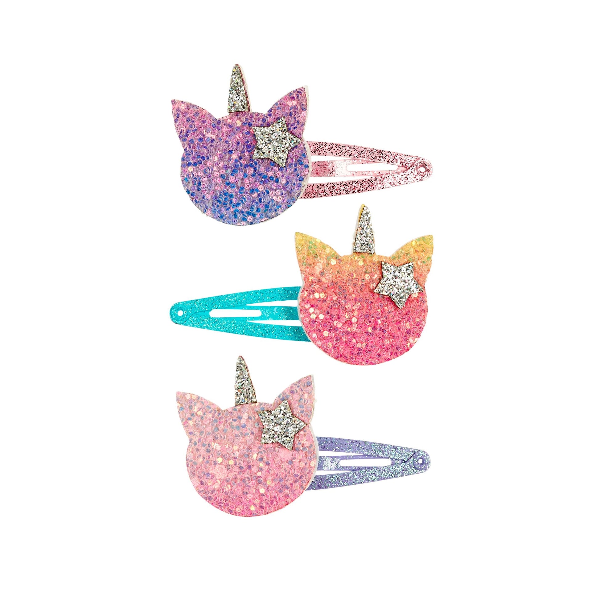 Haarspangen Einhorn Regenbogen