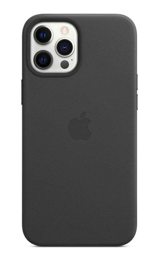 Apple Leder Case mit MagSafe für Apple iPhone 12 Pro Max, schwarz