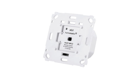 Homematic IP Smart Home Wandtaster für Markenschalter – 2-fach, HmIP-BRC2