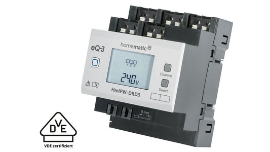 Homematic IP Wired Smart Home Dimmaktor – 3-fach, HmIPW-DRD3