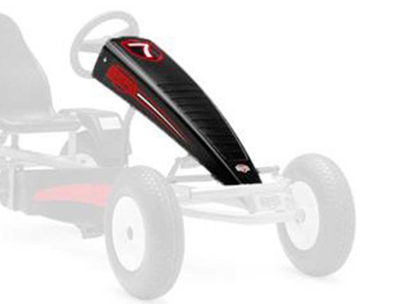 BERG Frontspoiler für BERG Classic Gokarts schwarz/rot