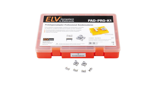 ELV Prototypenadapter – Professional – Kondensatoren K1, mit Aufbewahrungsbox, PAD-PRO-K1, 265 Teile