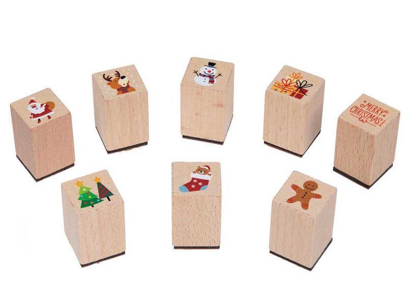 goki Stempel »Weihnachten«, 8er-Set, sortiert