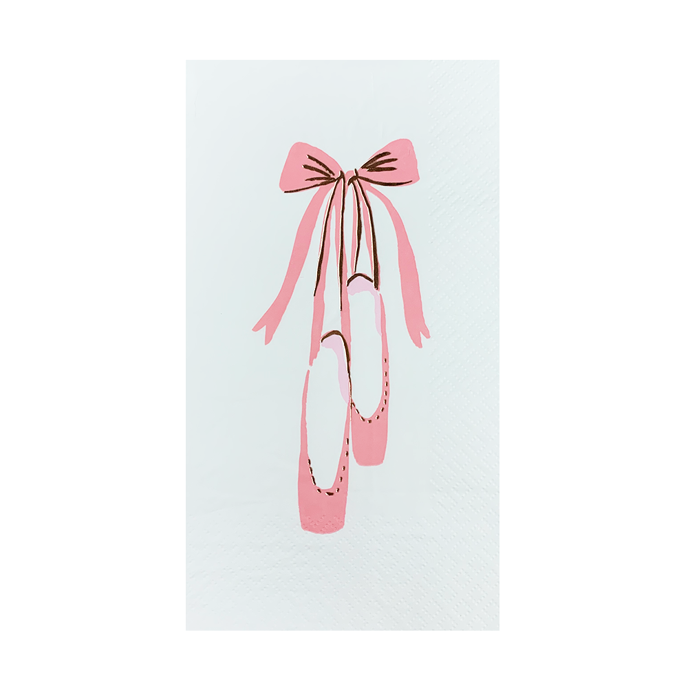 Ballett Servietten weiss Schuhe