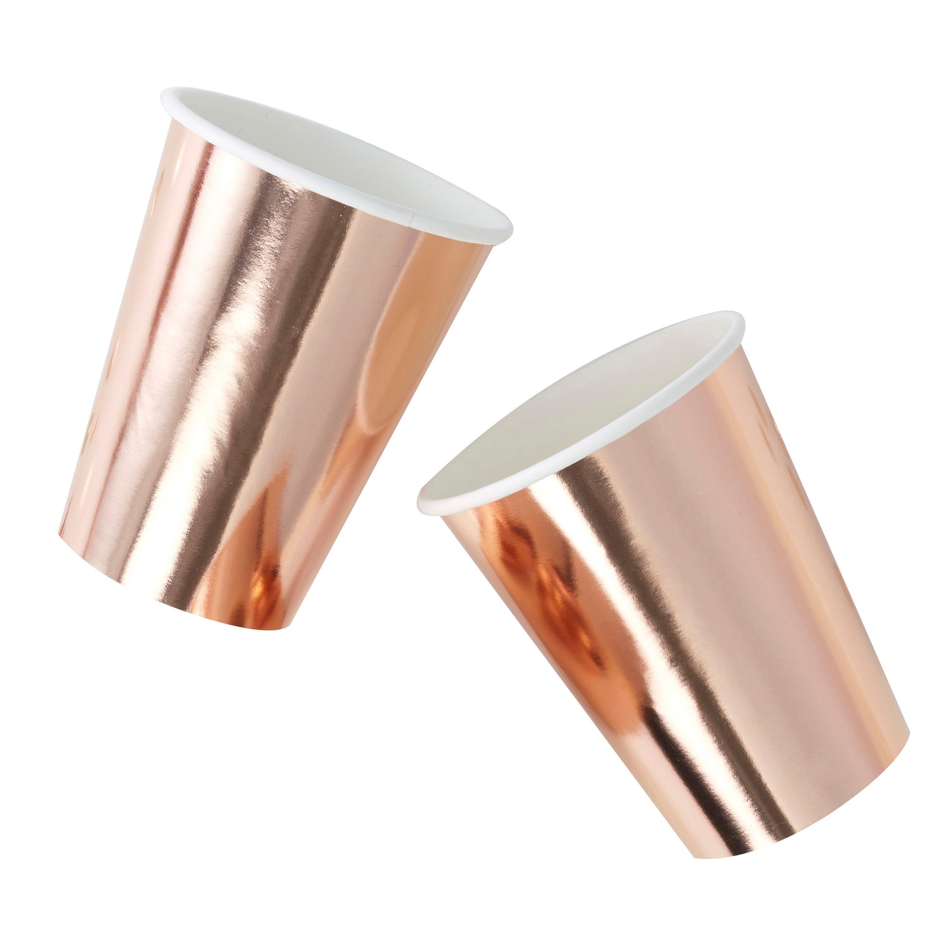 Roségold Pappbecher