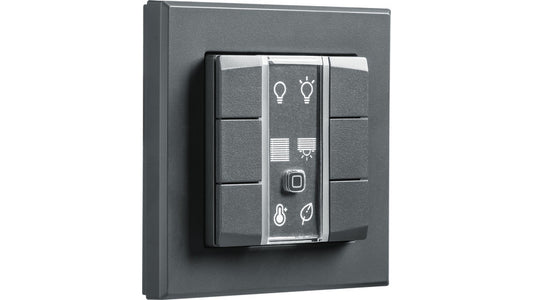 Homematic IP Wired Smart Home Wandtaster – 6-fach, anthrazit, HmIPW-WRC6-A