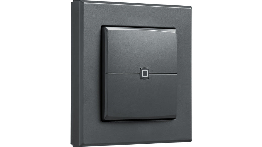 Homematic IP Smart Home Wandtaster – 2-fach, anthrazit, HmIP-WRC2-A