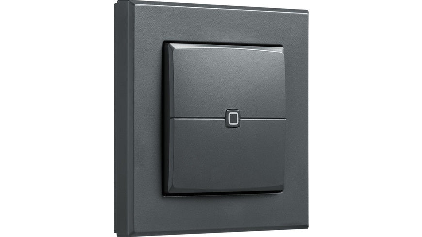 Homematic IP Wired Smart Home Wandtaster – 2-fach, anthrazit, HmIPW-WRC2-A