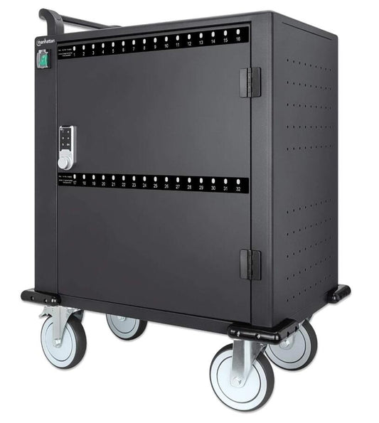 Manhattan 32-Port USB-C Ladeschrank auf Rollen 576 W
