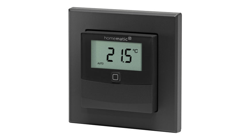 Homematic IP Smart Home Temperatur- und Luftfeuchtigkeitssensor mit Display – innen, anthrazit, HmIP-STHD-A