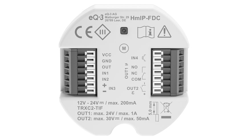 Homematic IP Smart Home Universal Türöffner Controller, HmIP-FDC