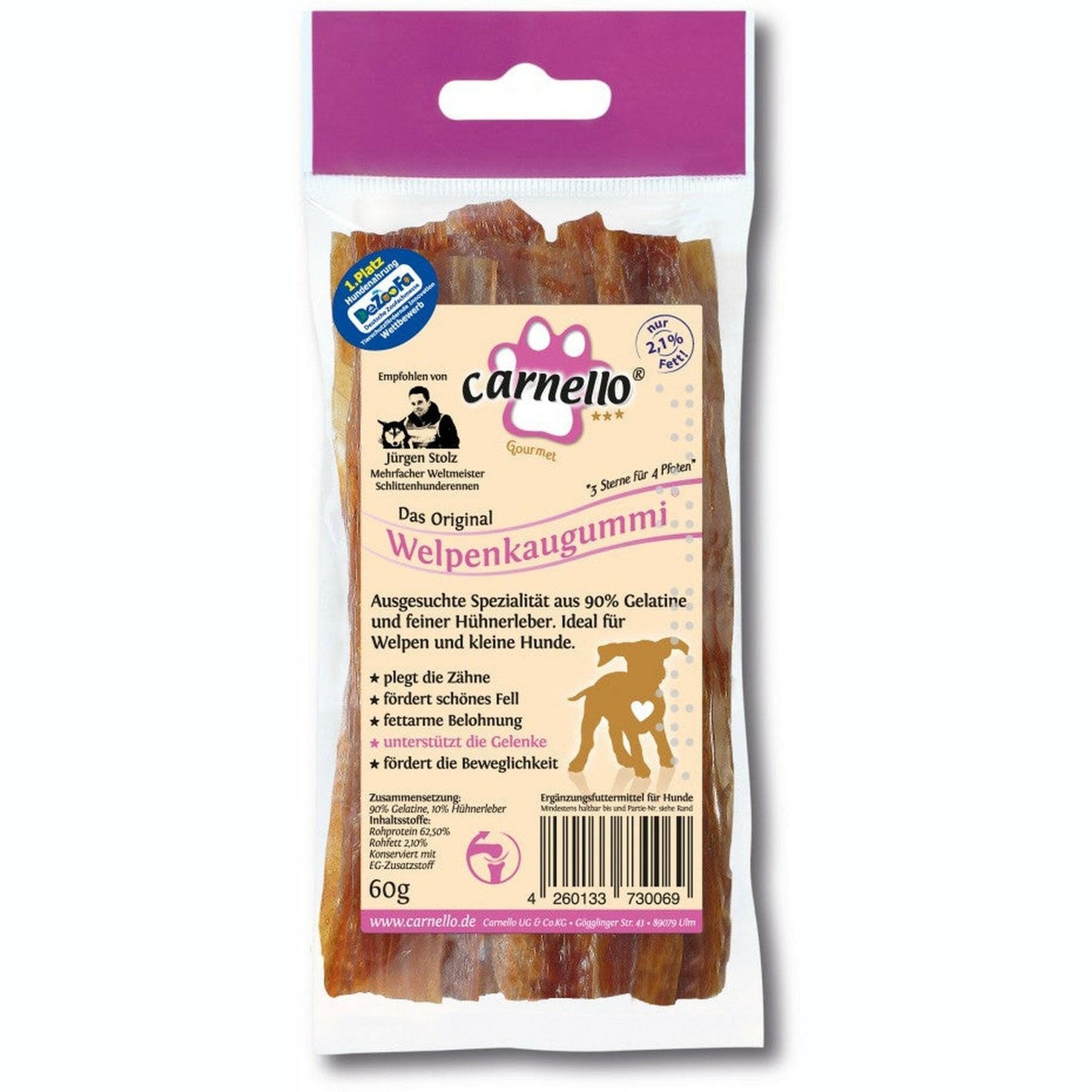 Carnello Welpenkaugummi 60g