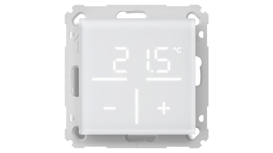Homematic IP Smart Home Glas-Wandthermostat mit CO2-Sensor, weiß, HmIP-WGTC