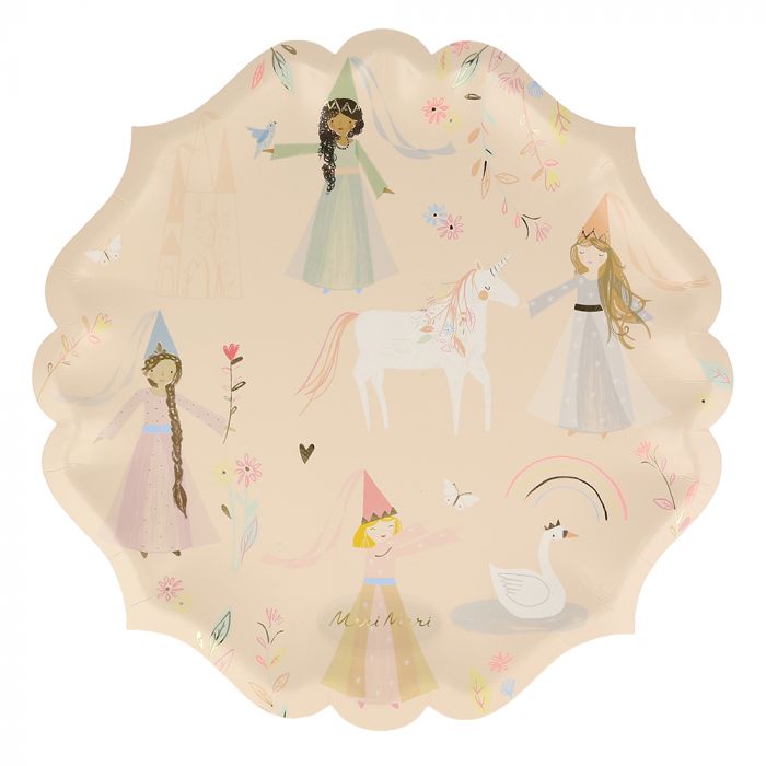 Magische Prinzessin Pappteller groß