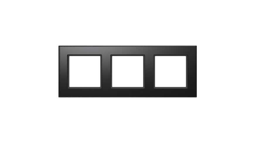 Homematic IP Glasrahmen, 3-fach, schwarz, HmIP-GF3-A