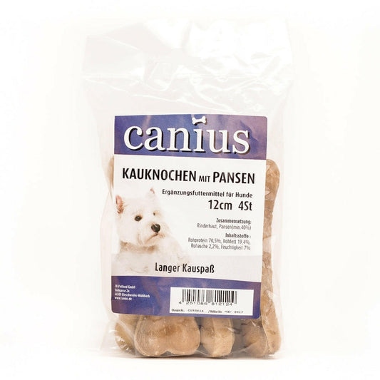 Canius Kauknochen mit Pansenfüllung 12cm 4 Stück