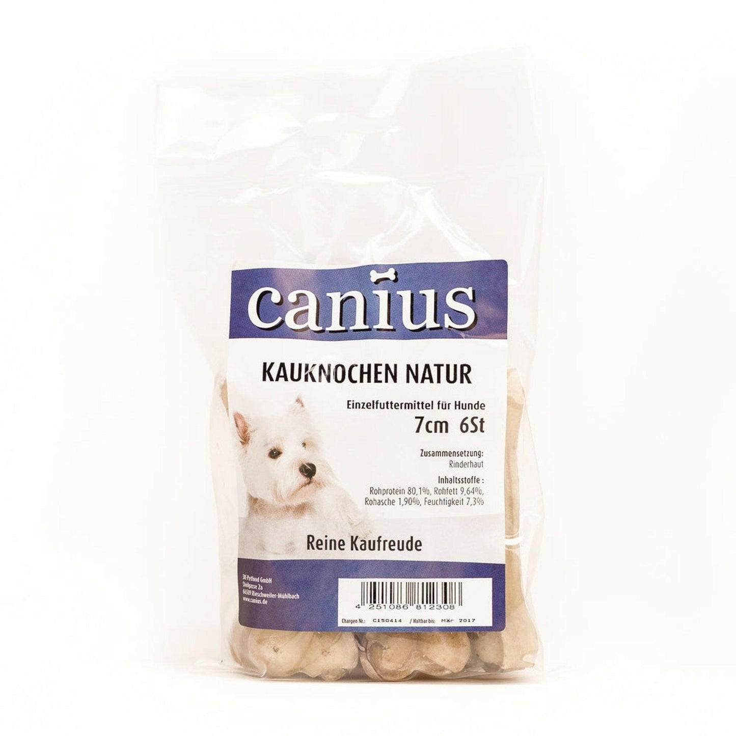 Canius Kauknochen gepresst 7cm 6 Stück