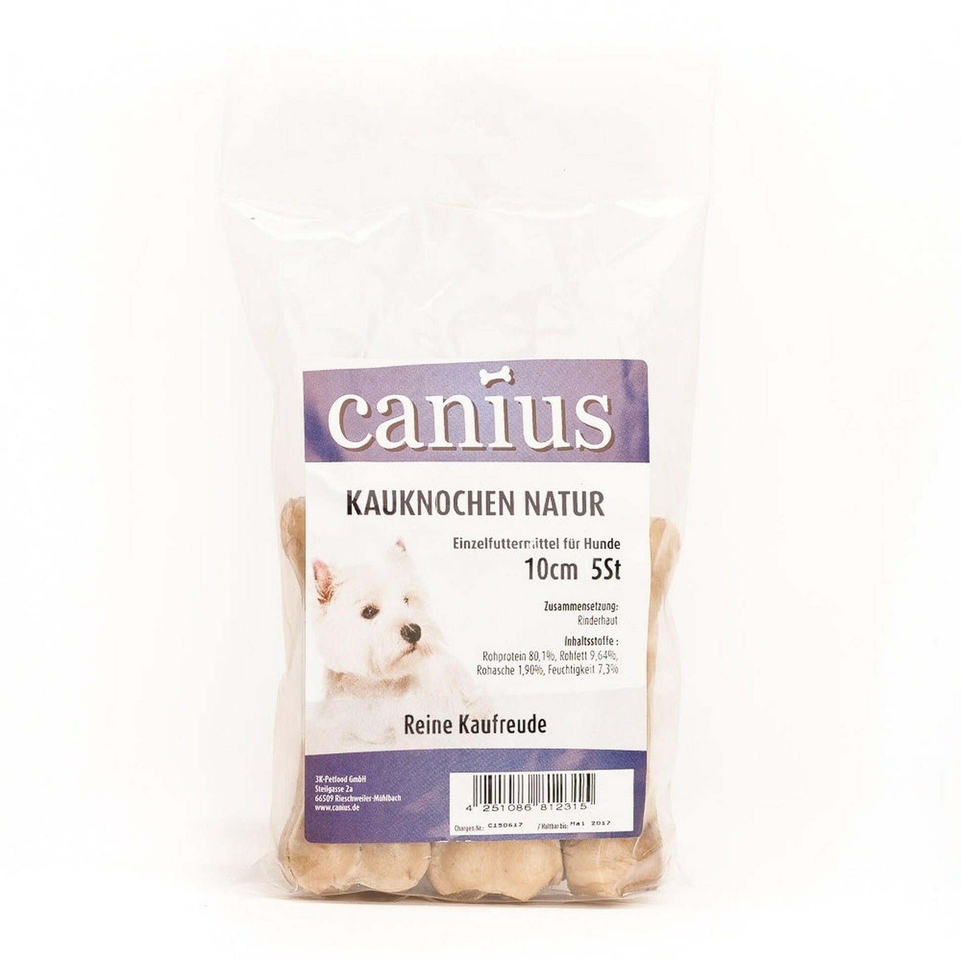 Canius Kauknochen gepresst 10cm 5 Stück