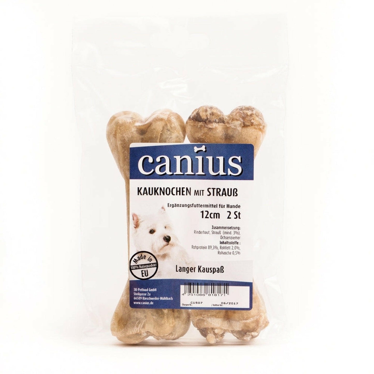 Canius Kauknochen 12cm 2er Pack