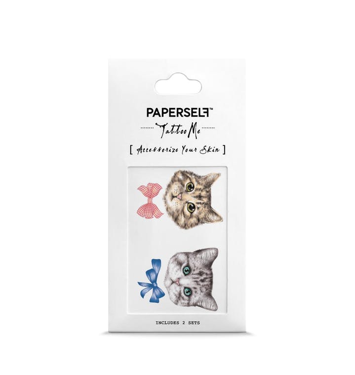 Tattoos Kätzchen mit Schleifen